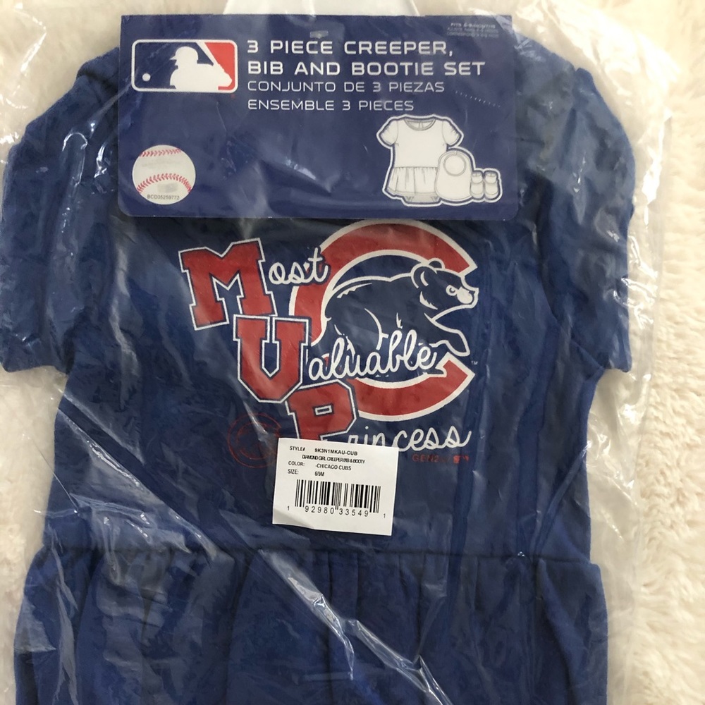 Chicago Cubs 3 piece set. new with tags